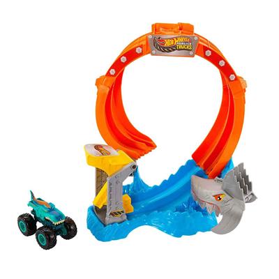 Hot Wheels Canavar Kamyonlar Tirbuşon Köpekbalığı Parçalama Pist Seti