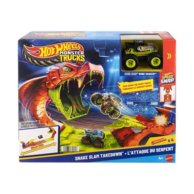 Hot Wheels Monster Trucks Snake Bite Güç Darbesi Oyun Seti
