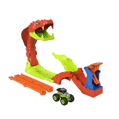 Hot Wheels Monster Trucks Snake Bite Güç Darbesi Oyun Seti