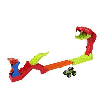 Hot Wheels Monster Trucks Snake Bite Güç Darbesi Oyun Seti