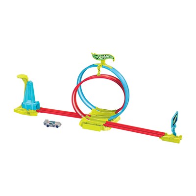 Hot Wheels Neon Yarışlar Çifte Çemberde Yarış Seti