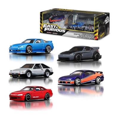 Hot Wheels Premium Set Fast Furious Tokyo Drift Nissan Toyota Diorama