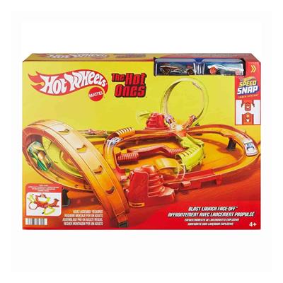Hot Wheels Stunt Tracks Blast Launch Face-Off Track Set