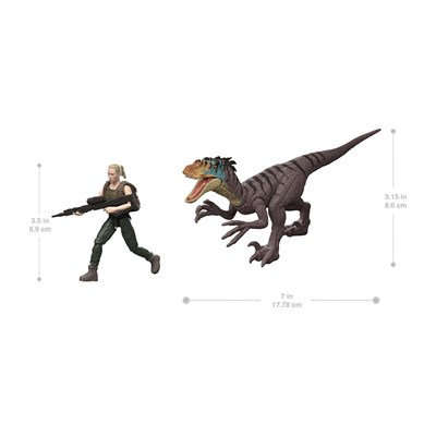 Jurassic World Rebith İnsan ve Dinozor Figürü Oyun Seti