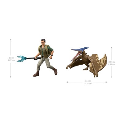 Jurassic World Rebith İnsan ve Dinozor Figürü Oyun Seti