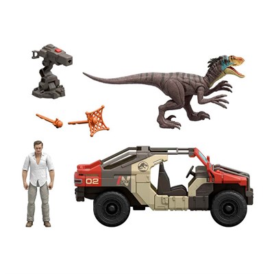 Jurassic World Fırlatma ve Savaş Aracı Figürlü Oyun Seti