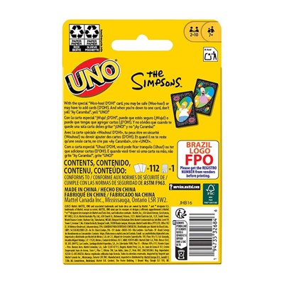 UNO Simpsons Kartlar