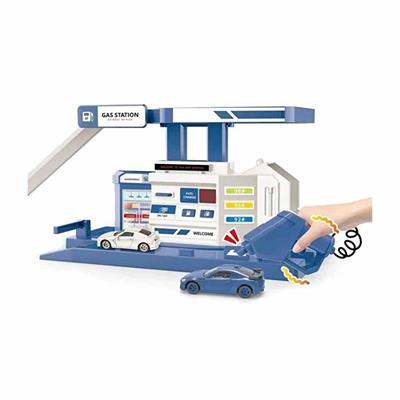 Mega Die Cast Mavi Benzin İstasyonu Seti