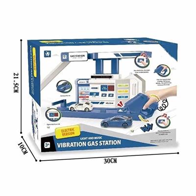 Mega Die Cast Mavi Benzin İstasyonu Seti