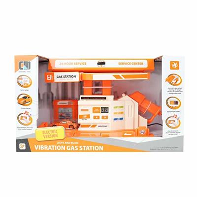 Mega Die Cast Turuncu Benzin İstasyonu Seti