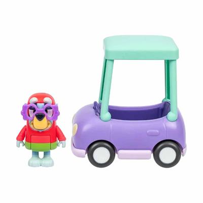 Neco Bluey Büyükannenin Arabası ve Janet Figürü