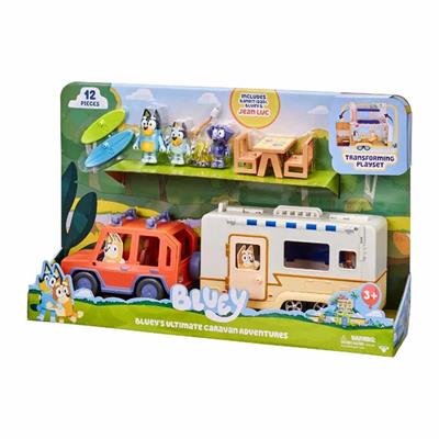 Neco Bluey Karavan Maceraları ve 3 Figürlü Büyük Oyun Seti