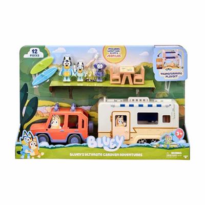 Neco Bluey Karavan Maceraları ve 3 Figürlü Büyük Oyun Seti