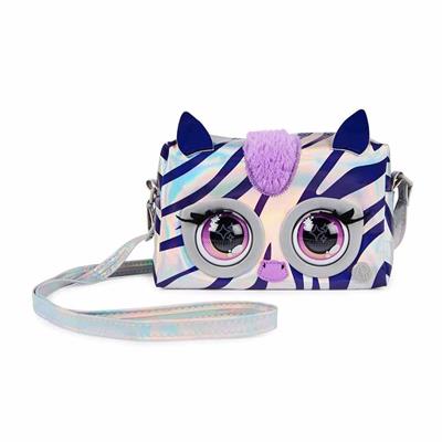 Purse Pets Fransız Bulldog Zebra Etkileşimli Göz Parlayan Hayvan Figürlü Çanta