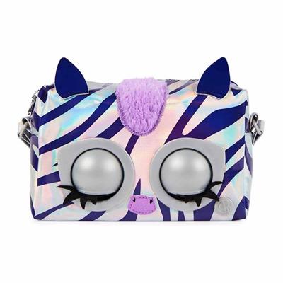 Purse Pets Fransız Bulldog Zebra Etkileşimli Göz Parlayan Hayvan Figürlü Çanta