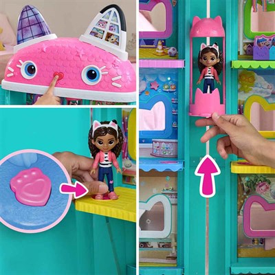 Gabbys Dollhouse Sesli ve Işıklı İnteraktif Oyun Evi 73 cm