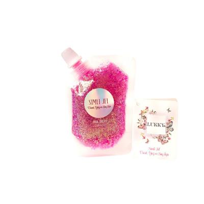 Lukky Yüz ve Vücut Parıltılı Pembe Simli Jel