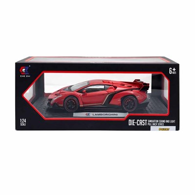 Prestij Kutulu Sesli ve Işıklı Metal Araba Lambo