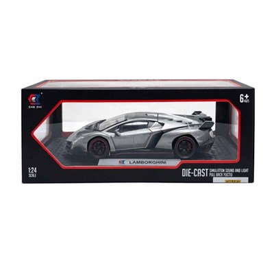 Prestij Kutulu Sesli ve Işıklı Metal Araba Lambo