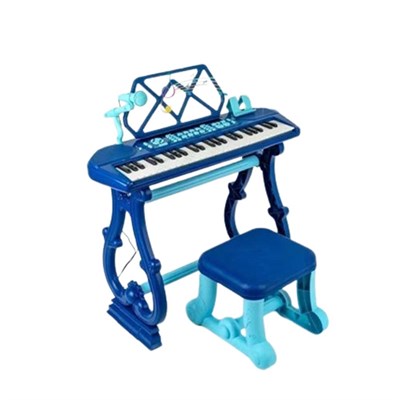 Birlik Oyuncak Ayaklı Lacivert Renkli 49 Tuşlu Piano Org
