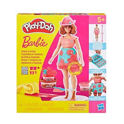Play Doh Barbie Çiçekli ve Püsküllü