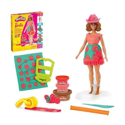 Play Doh Barbie Çiçekli ve Püsküllü