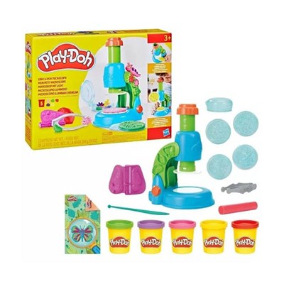 Play Doh Işıklı Mikroskop Oyun Seti
