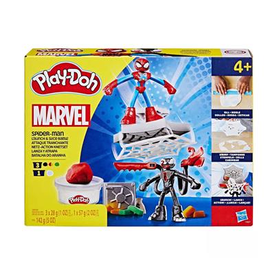 PlayDoh Spiderman Fırlatma ve Dilimleme Savaşı Oyun Seti