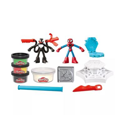 PlayDoh Spiderman Fırlatma ve Dilimleme Savaşı Oyun Seti