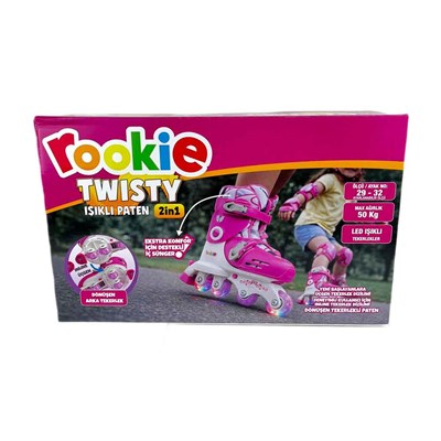Gokidy Işıklı 2in1 Twisty Paten Pembe 29-32