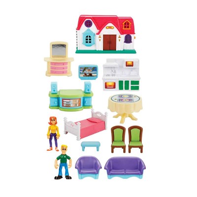 Sunman Hommy Home Sweet Home Bebek Evi Oyun Seti 14 Parça