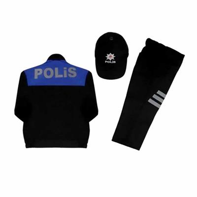 Çocuk Mavi Polis Kostümü 6 Yaş