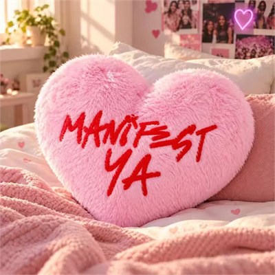 Mega Manifest Kalp Yastık 40 Cm
