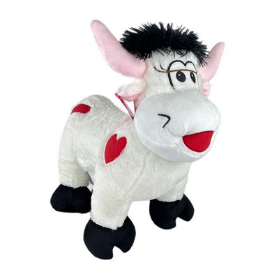 Selay Peluş Süt İneği 50 Cm Beyaz