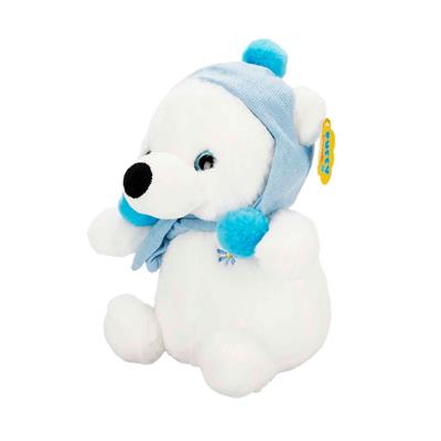 Şapkalı Atkılı Kutup Ayı 30 Cm