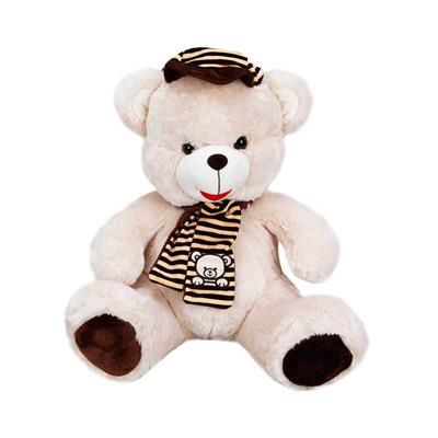 Şapkalı Atkılı Peluş Ayı 50 cm
