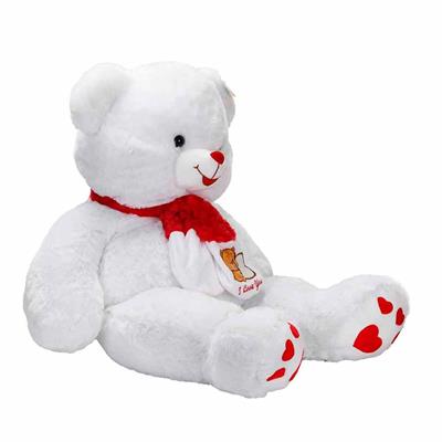 Sunman Kırmızı Atkılı Peluş Ayı 70 cm