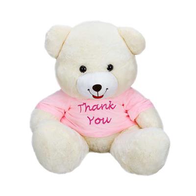 T-Shirtlü Oturan Peluş Ayı 60 cm
