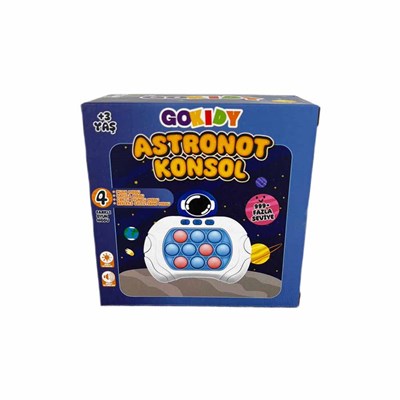 Gokidy Kutulu Astronot Konsol Pilli Pop İt Oyunu