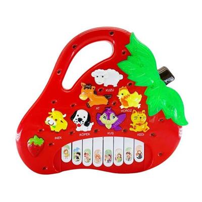 Kutulu Hayvanlı Pilli Çilek Piyano