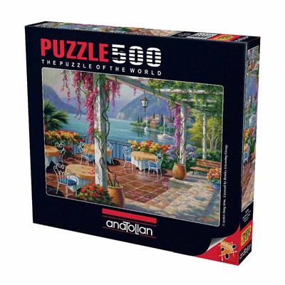 Anatolian Mor Salkımlı Teras / Wisteria Terrace 500 Parça