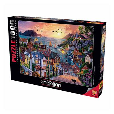 Anatolian Sahilde Günbatımı/ Coastal Town At Sunset 1000 Parça