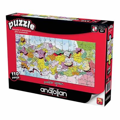 Anatolian Türkiye Haritası İller / Türkiye Map 110 Parça