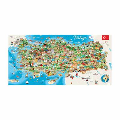 Anatolian Türkiye Haritası 1500 Parça
