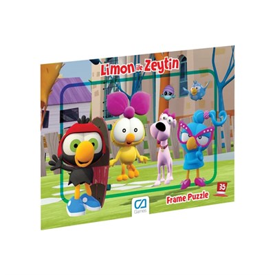 Ca Games Limon ile Zeytin Frame Puzzle 35 Parça