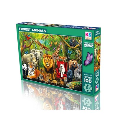 Ks Games Forest Animals Puzzle 100 Parça