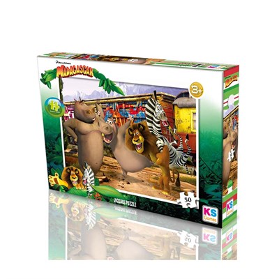 Ks Games Madagascar Puzzle 50 Parça
