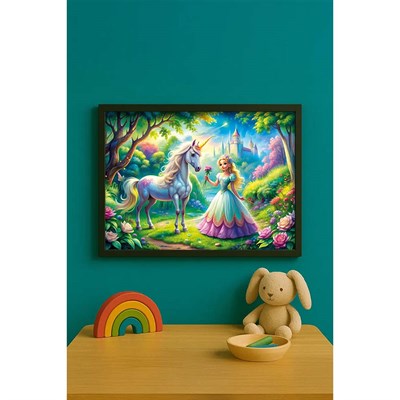 Ks Games Princes ve Unicorn Puzzle 50 Parça