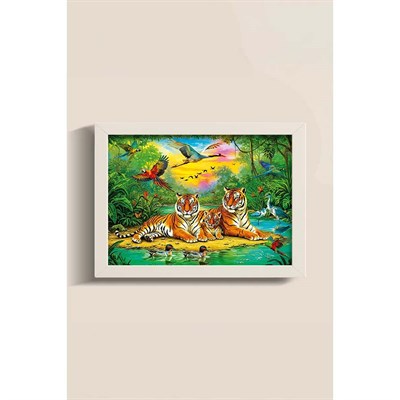 Ks Games Tiger Family Puzzle 50 Parça