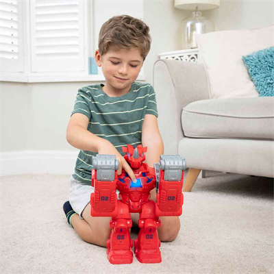 Sunman Teamsterz Sesli ve Işıklı Robo Wreckerz Rhino Slam Oyun Seti